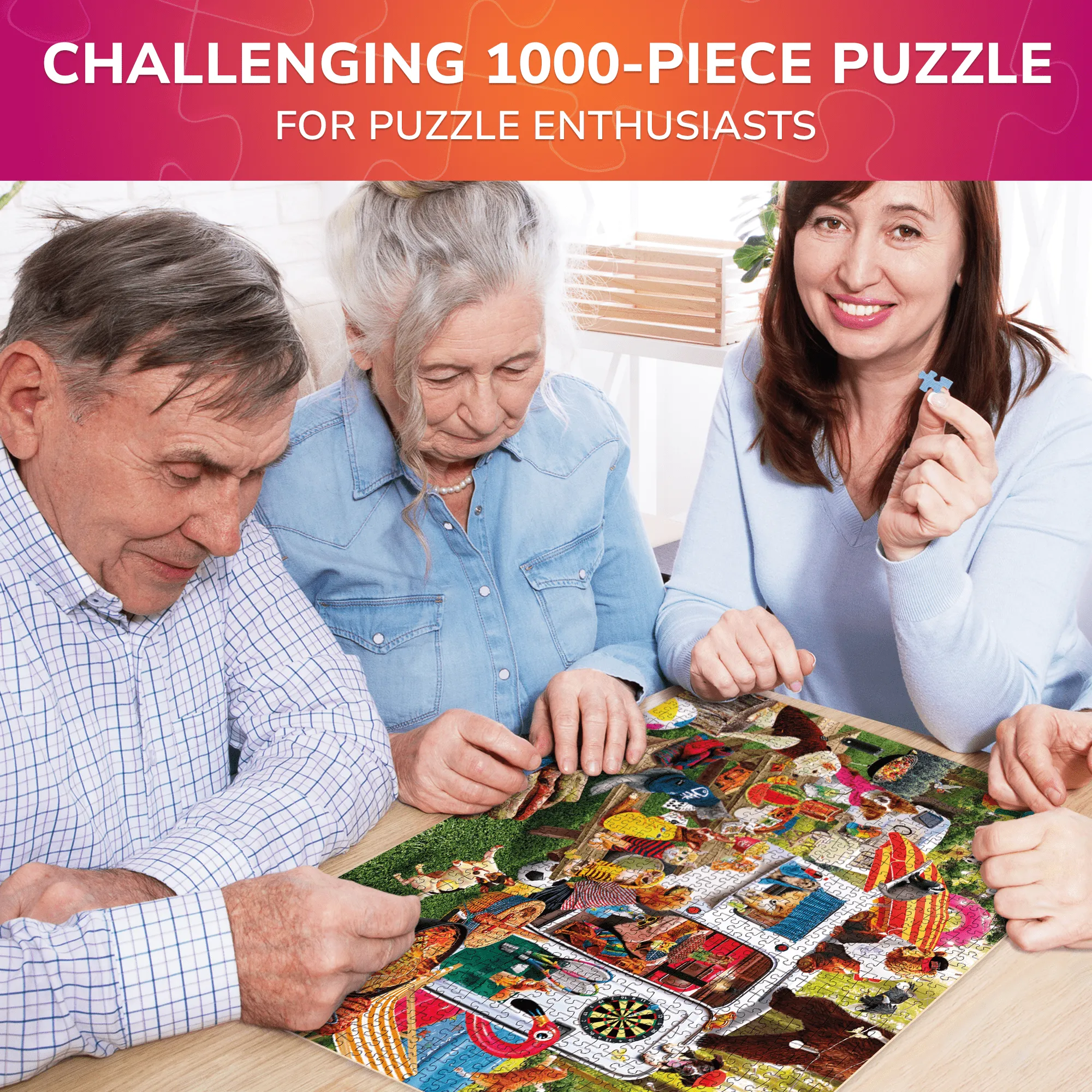 1000 Pcs Jigsaw Puzzle for Adults |Funny Animals