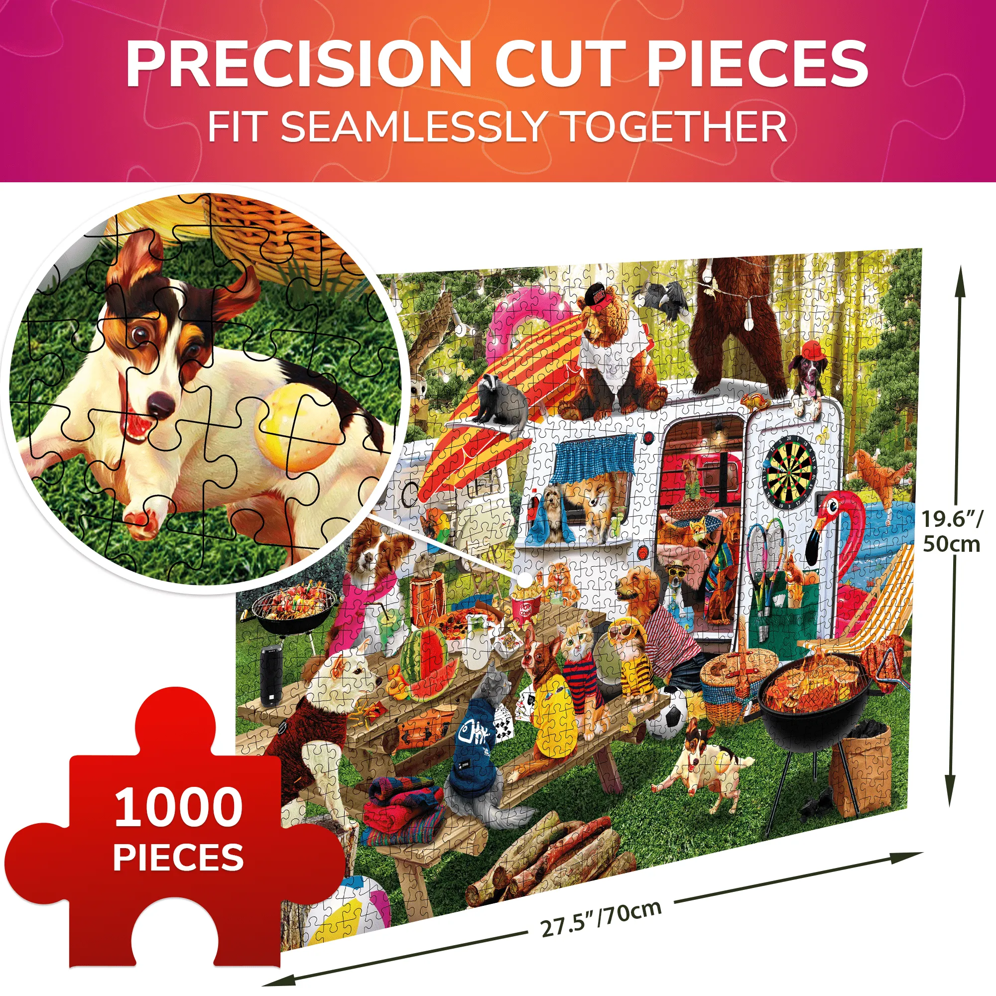 1000 Pcs Jigsaw Puzzle for Adults |Funny Animals