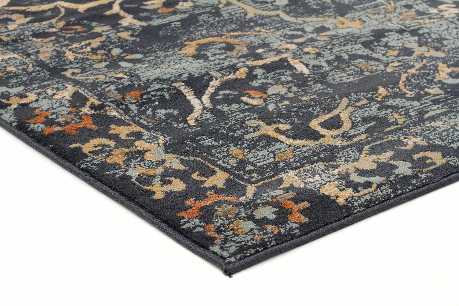 Asmita Stem Navy Rug Runner