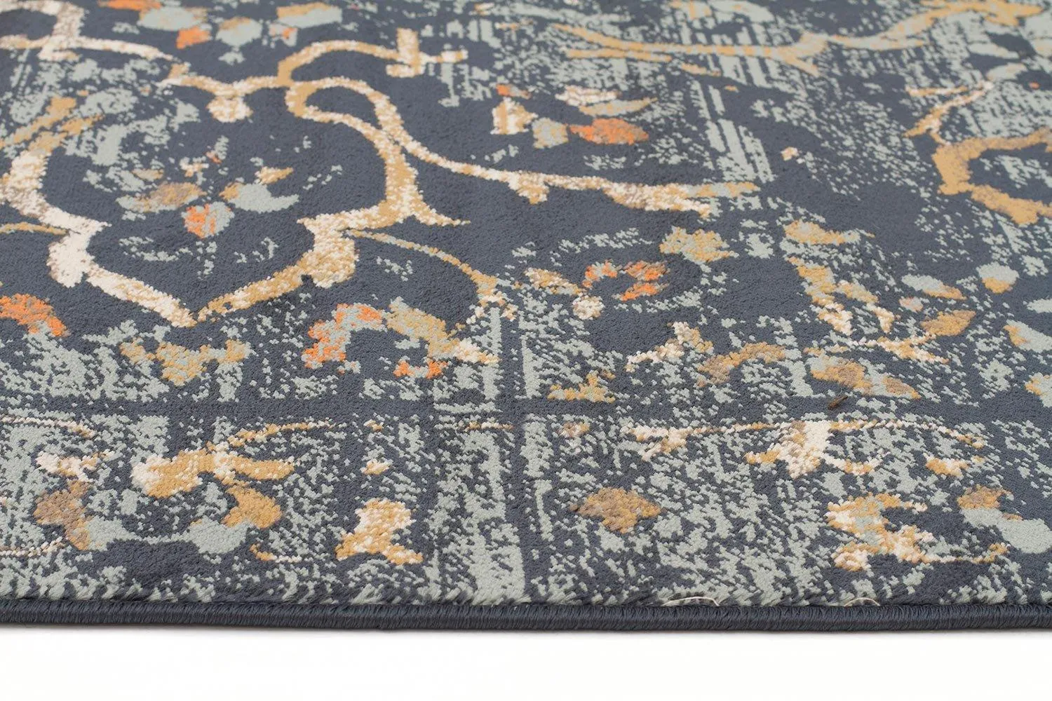 Asmita Stem Navy Rug Runner