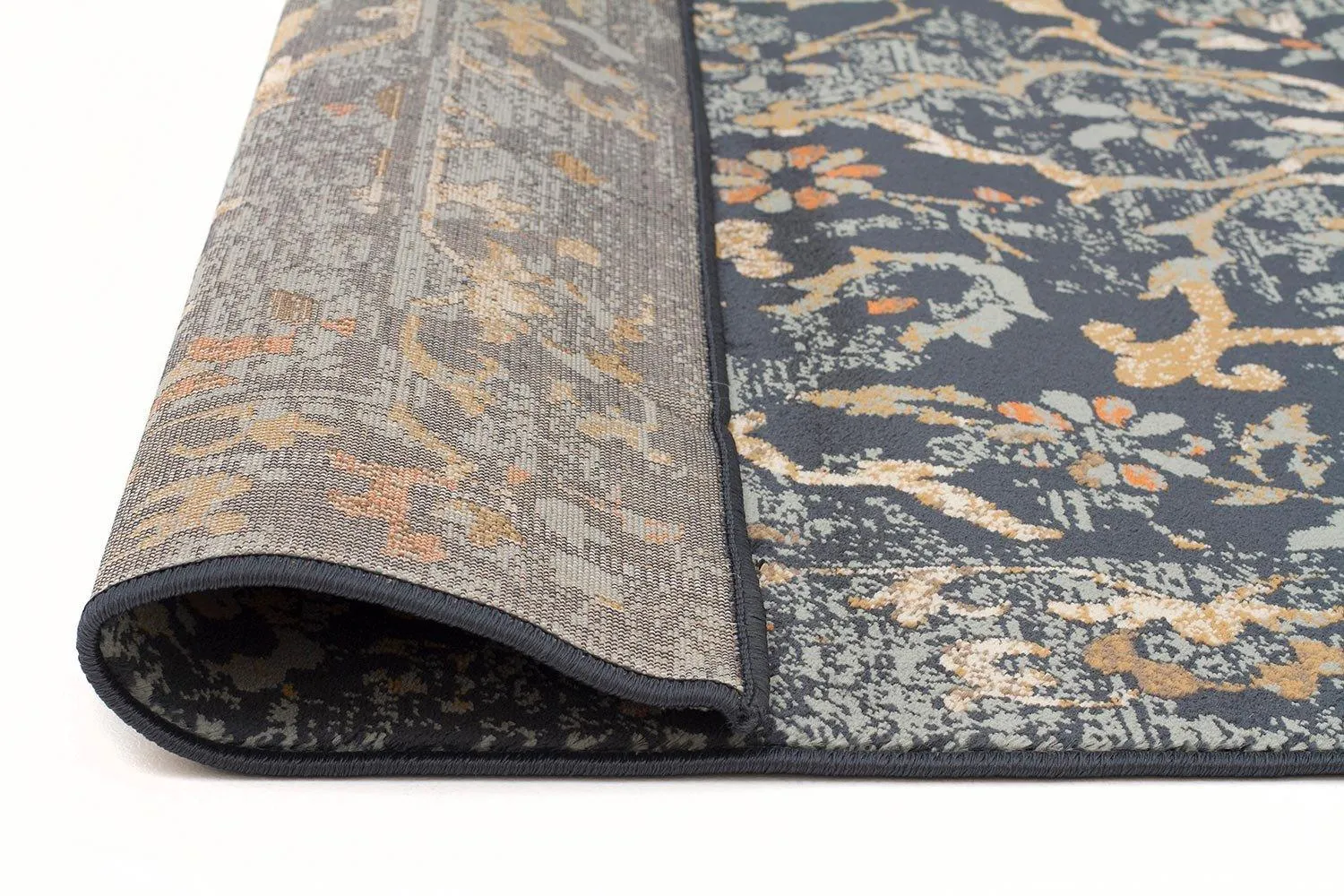 Asmita Stem Navy Rug Runner
