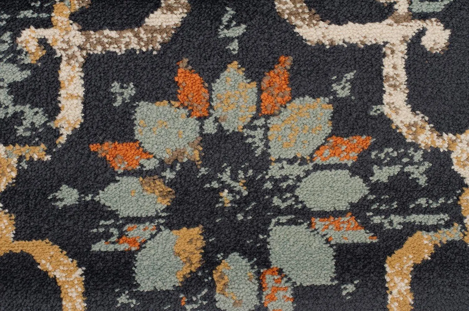 Asmita Stem Navy Rug Runner