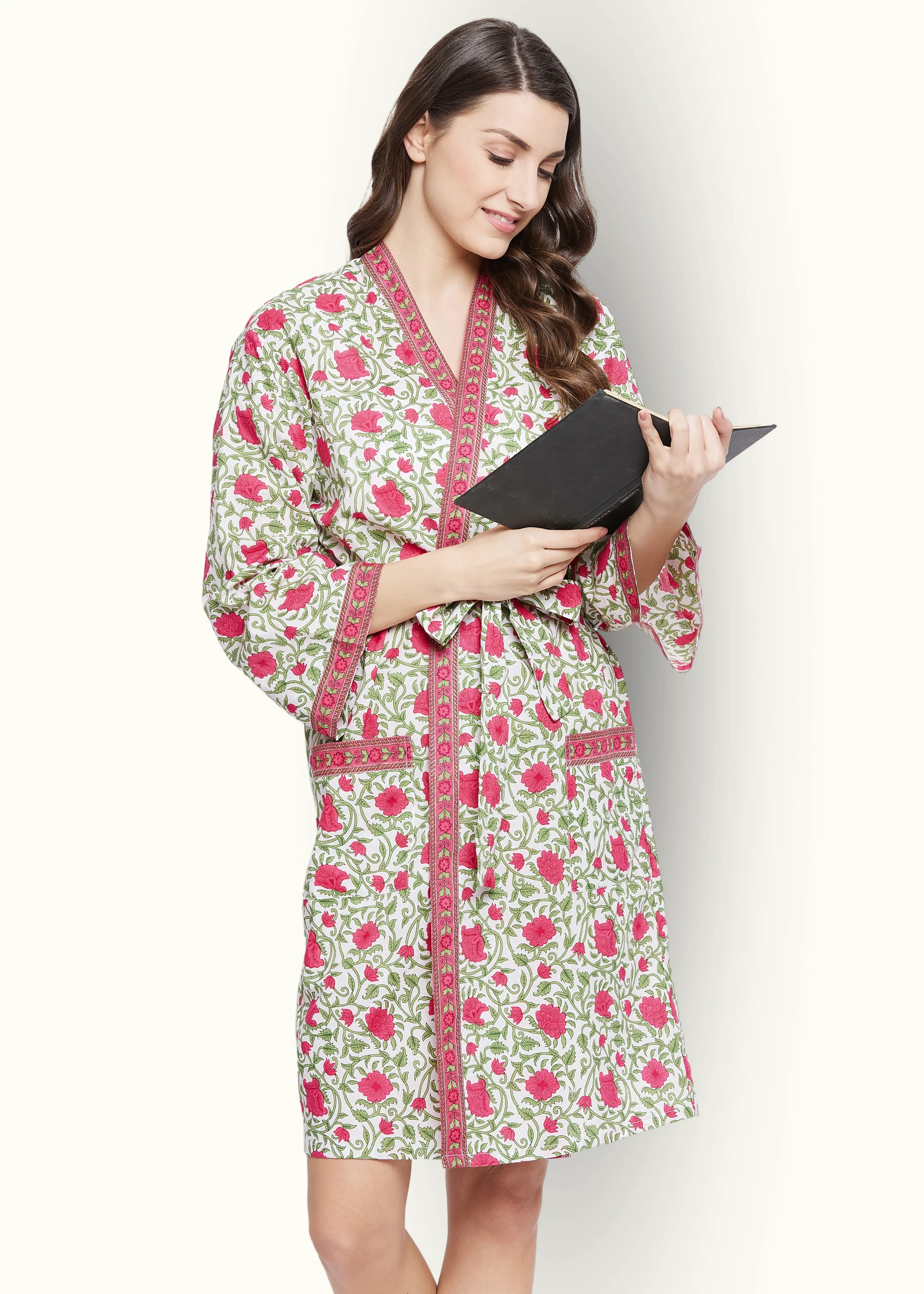 Charlotte Cotton Kimono Robe