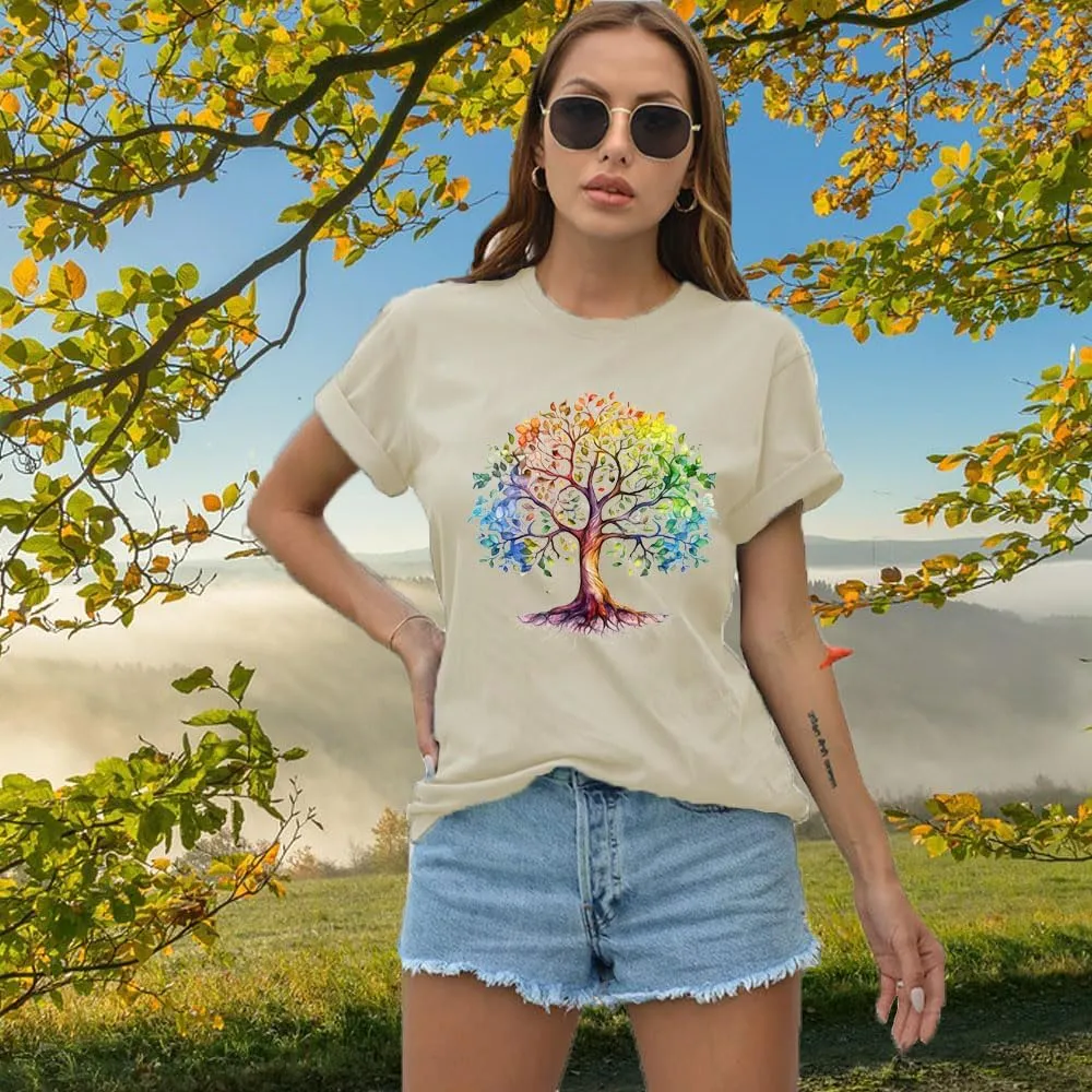 Funny Graphic Women Skinny Pine Tree Shirt Summer Hiking Camping Athletic Tees Nature Casual Comfy Clothes