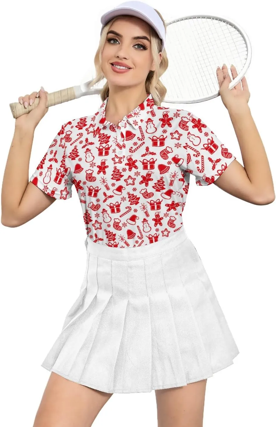 Golf Shirt for Womens - Performance Moisture Wicking Polo Shirts Quick-Dry Golf Polo Shirts