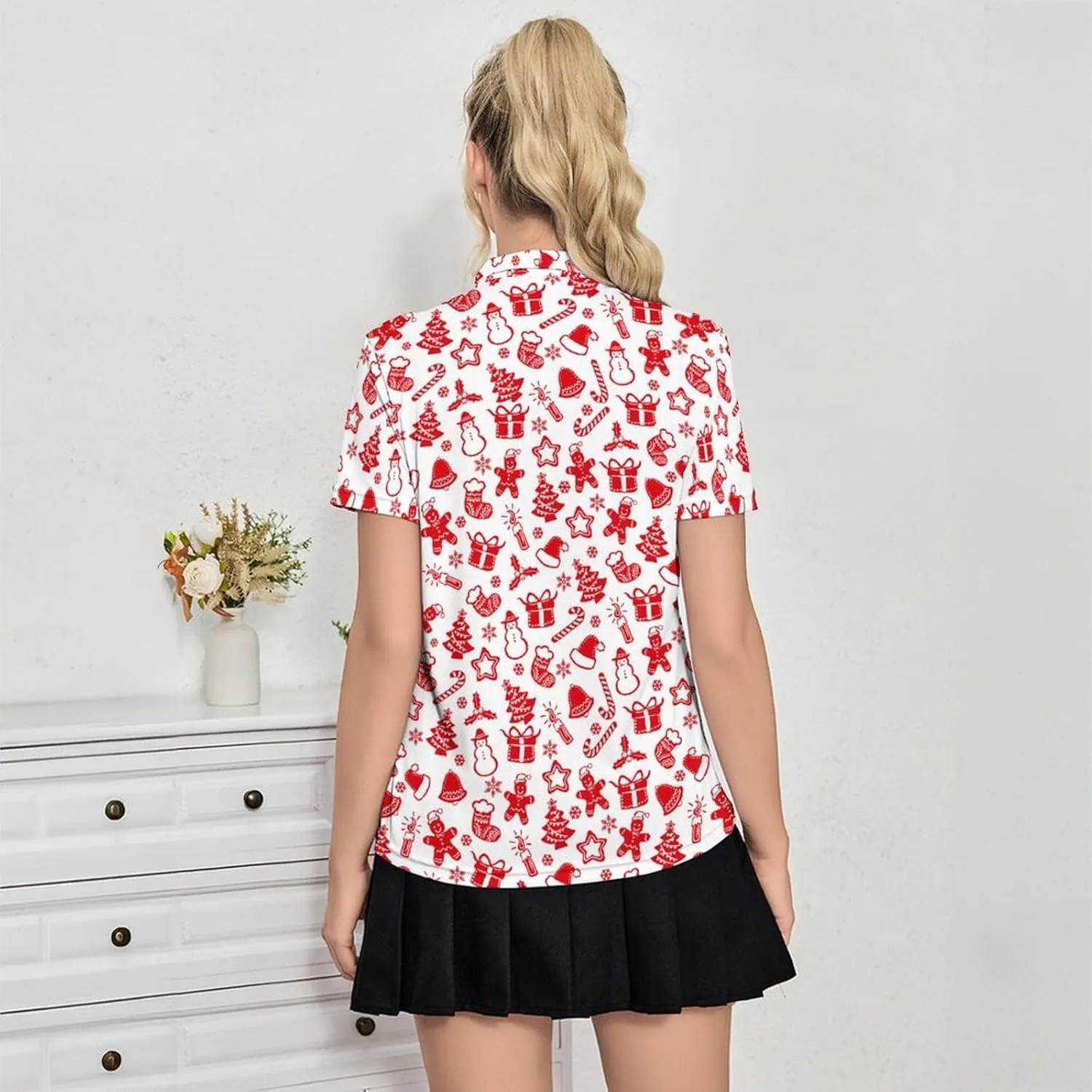 Golf Shirt for Womens - Performance Moisture Wicking Polo Shirts Quick-Dry Golf Polo Shirts