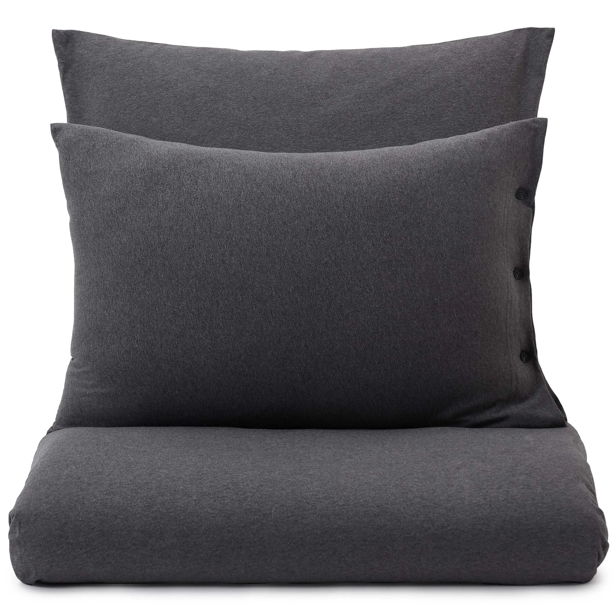 Louredo Jersey Bed Linen [Charcoal melange]