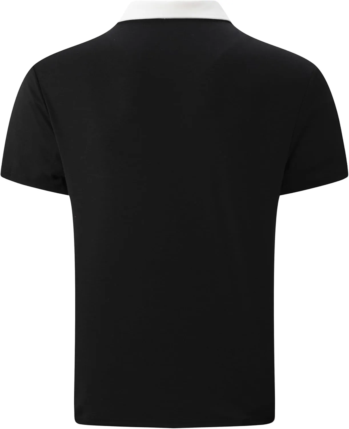 Mens Casual Polo Shirts Short Sleeve Button Golf Slim Fit Shirt with Pocket & Collar Spring Summer Stylish Tops