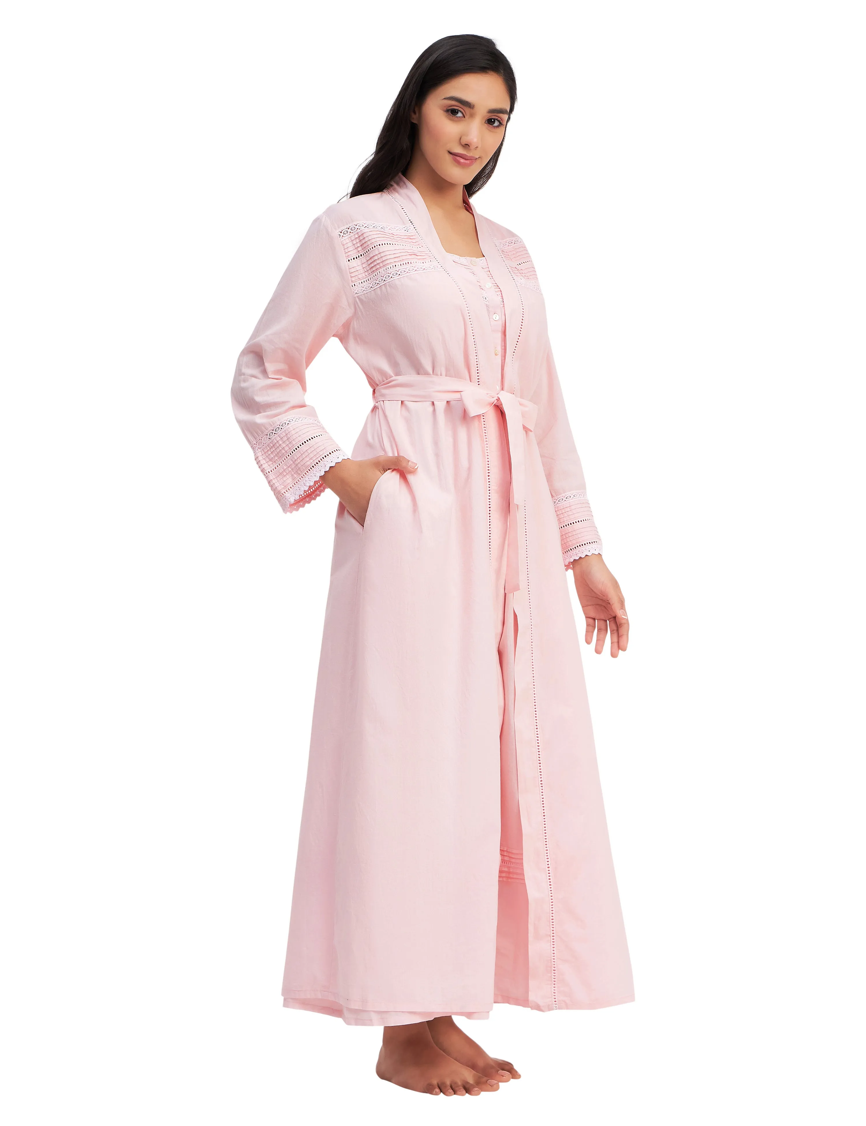 Victorian Embroidery Dressing Gown