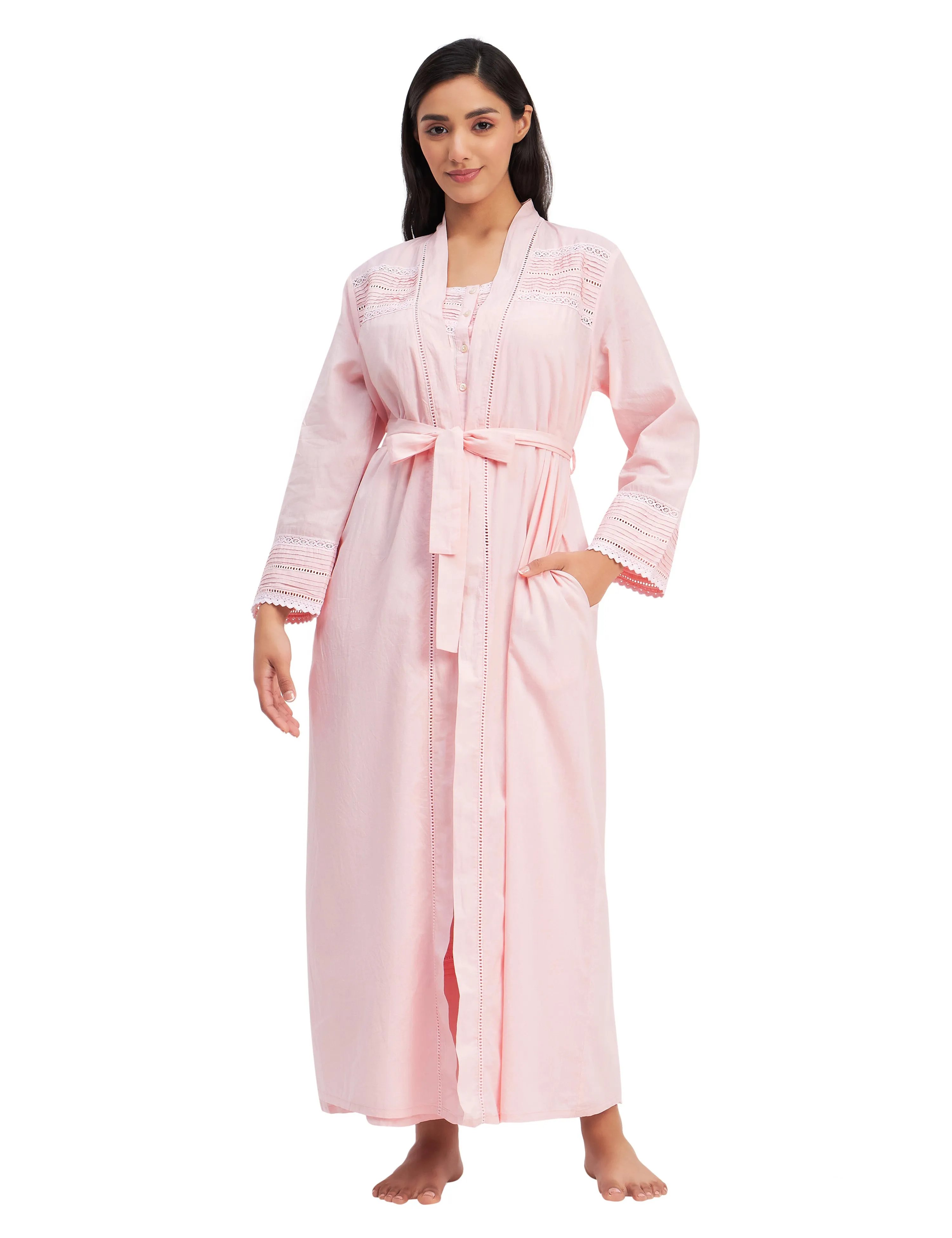 Victorian Embroidery Dressing Gown