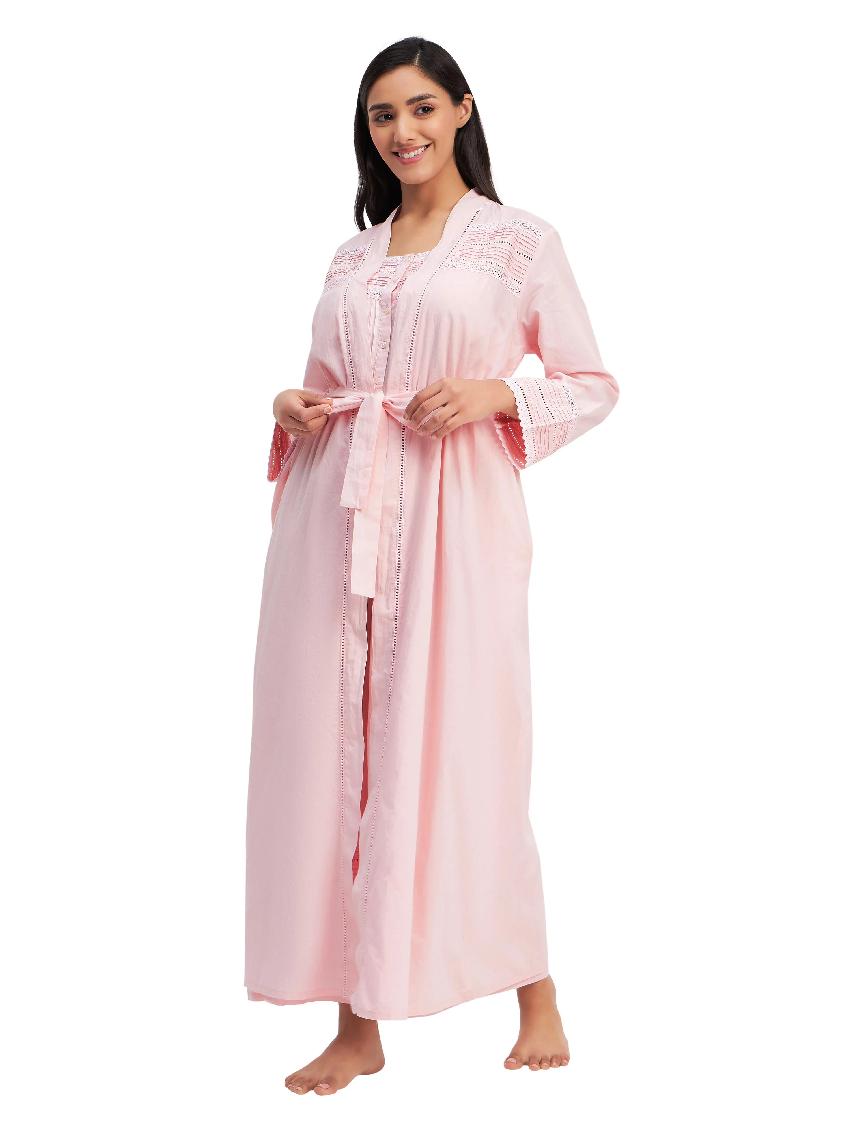 Victorian Embroidery Dressing Gown