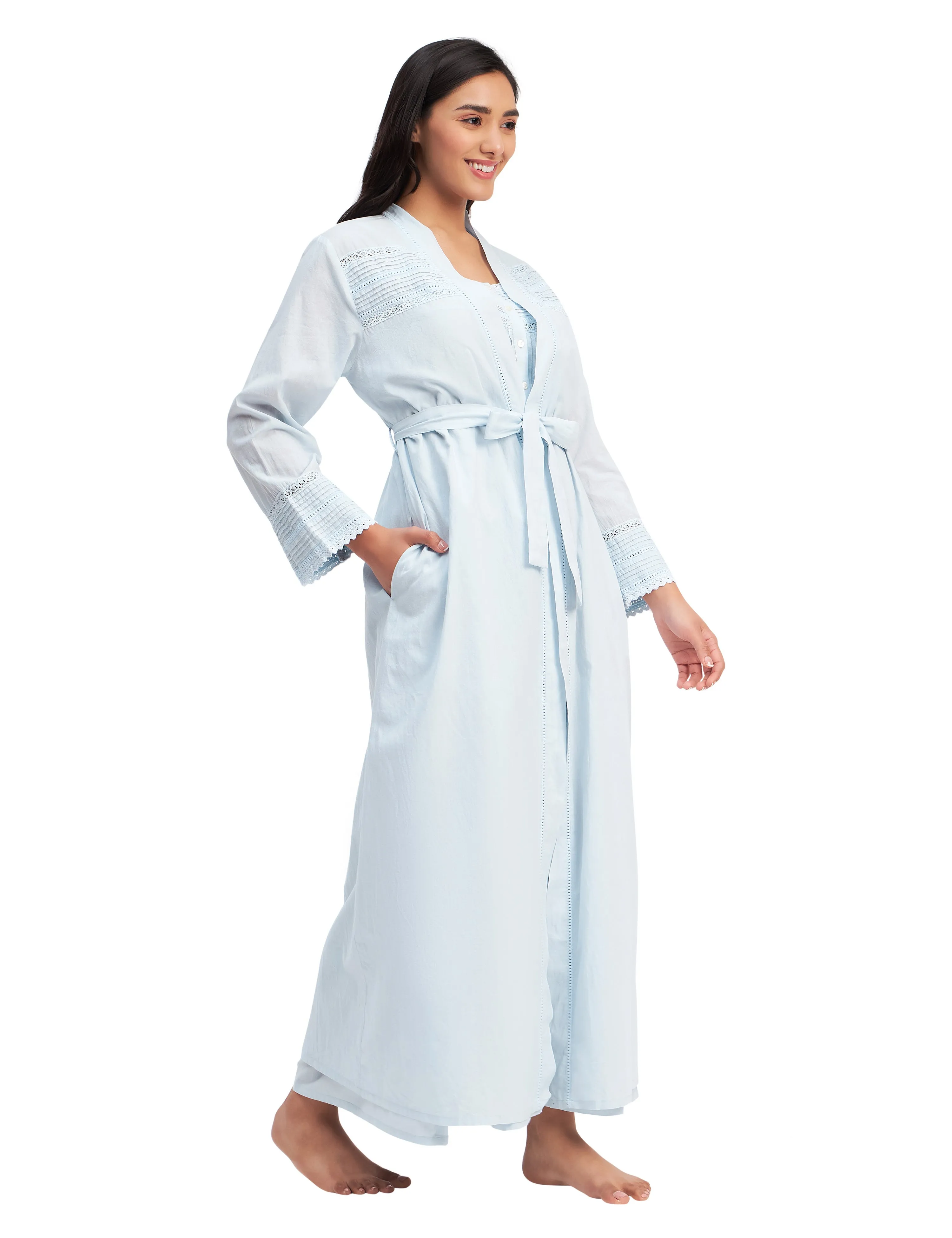 Victorian Embroidery Dressing Gown